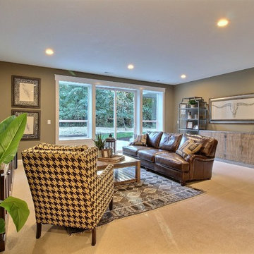 Downstairs Media Room - The Genesis - Family Super Ranch with Daylight Basement
