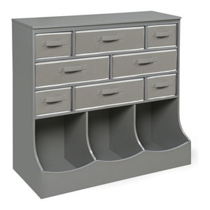 Badger Basket Co Five Storage Unit With Fabric Baskets Basket Storage Unit With Fabric Baskets