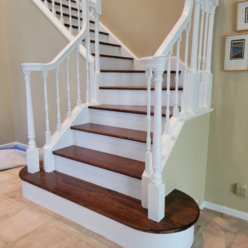 Staircase Renovation and Floor Installation Project