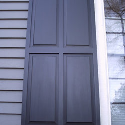 Wood Shutters - Raised panel shutter - Windows