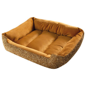 Sparkles Home Rhinestone Dog Bed - Gold - Small