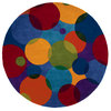 New Wave Hand-Tufted Rug, Multi, 5'9"x5'9" Round
