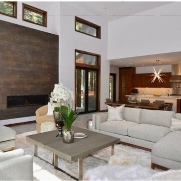 Living Room View with Kitchen