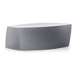 Heller - Frank Gehry Color Bench, Silver - Outdoor Benches