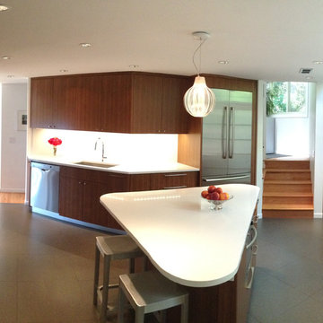 Panoramic view of kitchen