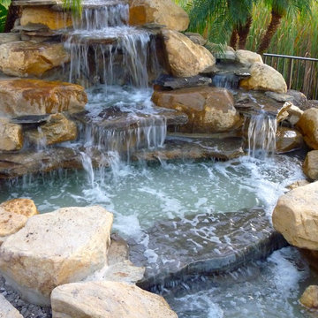 Waterfall backyard