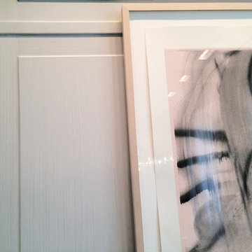 Glazed strié wall finish