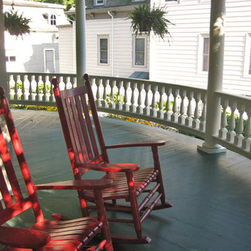 Curved Porch Railing in Putnam, CT