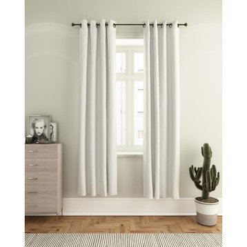 Furinno Collins Blackout Curtain 52x84" 2 Panels, White