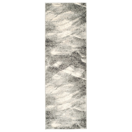 Safavieh Retro Collection RET2891 Rug, Grey/Ivory, 2'3" X 9'