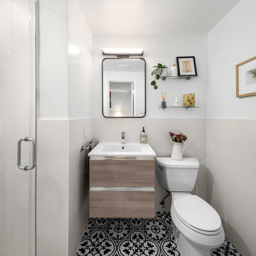 Two Bathroom Renovation and Basement Water Damage Restoration in Brooklyn