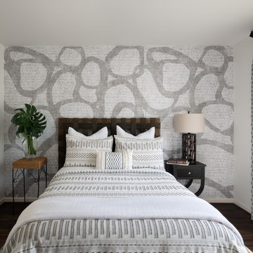 A Richly Textured Guest Bedroom