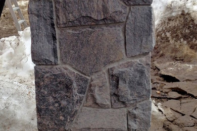 Solid Granite Pillars - 1" thick real stone