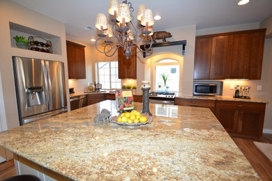 Inspiration for a transitional kitchen remodel in Denver