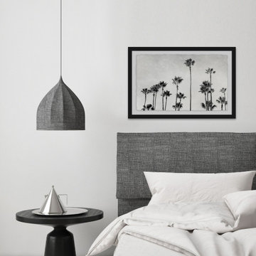 "Palm Trees in CA" Framed Painting Print