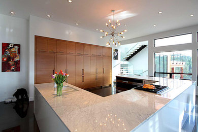 Inspiration for a contemporary kitchen in Vancouver.