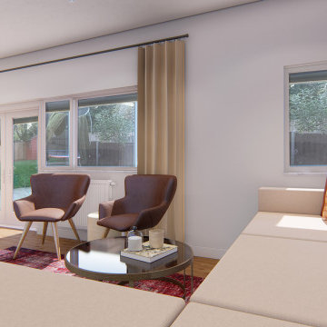 Redesign of the Living Room 19 sq.m