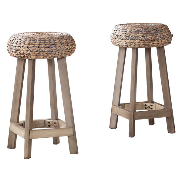 Talor Backless Round Water Hyacinth 24