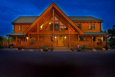 Example of a large classic home design design in Other