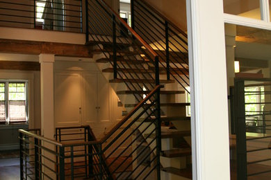 Staircase - contemporary staircase idea in Boston