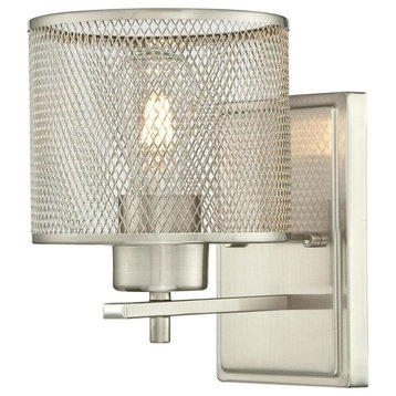Westinghouse 6327800 Morrison 9" Tall Wall Sconce - Brushed Nickel