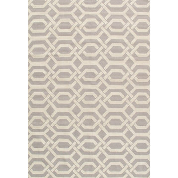 Pasargad Kilim Collection Hand-Woven Lamb's Wool Area Rug, 6'x9'