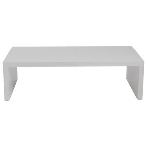 Casa 48 Modern Euro White Lacquered High Gloss Coffee Table Contemporary Coffee Tables By Artiva Houzz