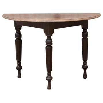 Early 19th Century Colonial Ceylon Demilune Table