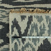 100% Wool Flat Weave Hand Woven Soumak With Ikat Design Area Rug