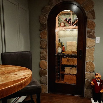 Lower Level Remodel with Wine Cellar in Wauwatosa