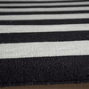 Laguna Hand-Woven Dhurry Rug, Black, 3'6"x5'6"