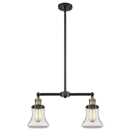 Innovations 2-LT Bellmont 22" Chandelier - Black Antique Brass