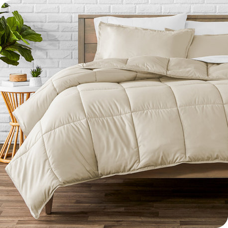 Bare Home Down Alternative Comforter Set, Sand, King/Cal King