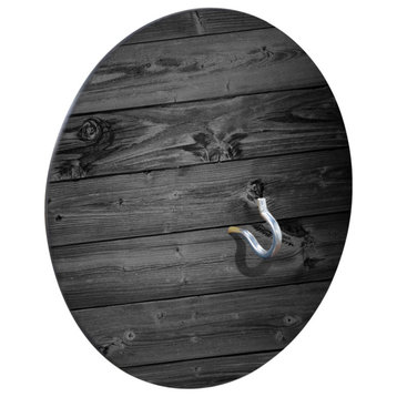 Country Living Rustic Black Plank Wood Hook Ring Game