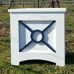White PVC Planter Boxes - Outdoor Pots And Planters