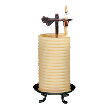 80 Hour Vertical Beeswax Candle Citronella