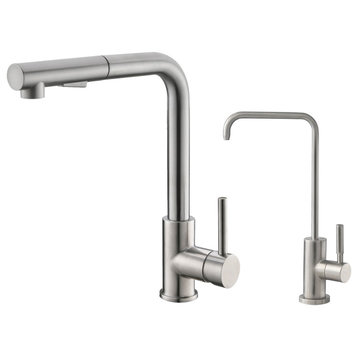 K130SK147S Single Handle Pull Down Kitchen Faucet With Cold Water Tap
