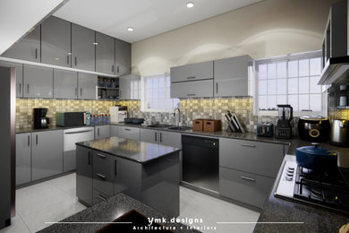 Residence modular kitchen interior design