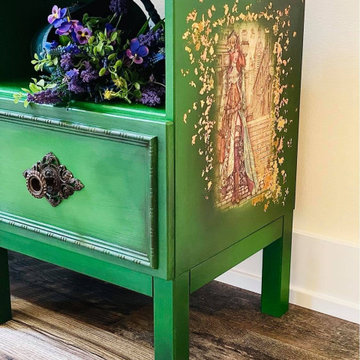 Refinished and Painted Night Stands