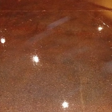 Concrete Stain with Clear Epoxy