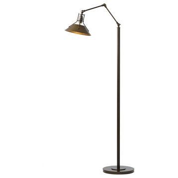 Hubbardton Forge 242215-1208 Henry Floor Lamp in Soft Gold