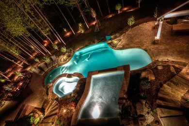 Inspiration for a timeless pool remodel in Atlanta