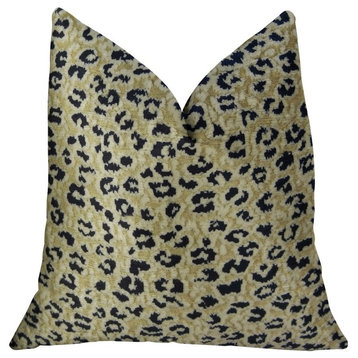 Plutus Soft Cheetah Handmade Throw Pillow, 16"x16"