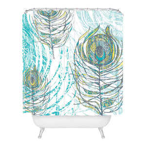 Deny Designs 71 by 74-Inch Jacqueline Maldonado Fire Inside Shower Curtain Standard