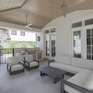 Modern covered patio
