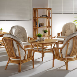 Rattan Classics - Carmen high back chair and Dining table - Furniture