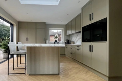 Kitchen - industrial kitchen idea in Other