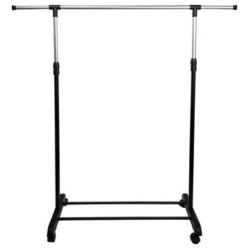 Extendable Clothes Rack with Wheels