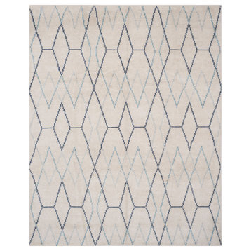 Safavieh Stone Wash Stw903a Hand-Knotted Ivory /Blue Rug