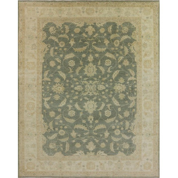 Oriental, Hand-Knotted, Persian Wool, Area Rug, 8'10"x11'2"